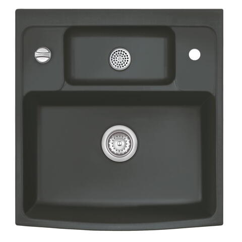 Modulový dřez CENTRA 60 - Schiefer 85 - šedočerná grafitová polomatná